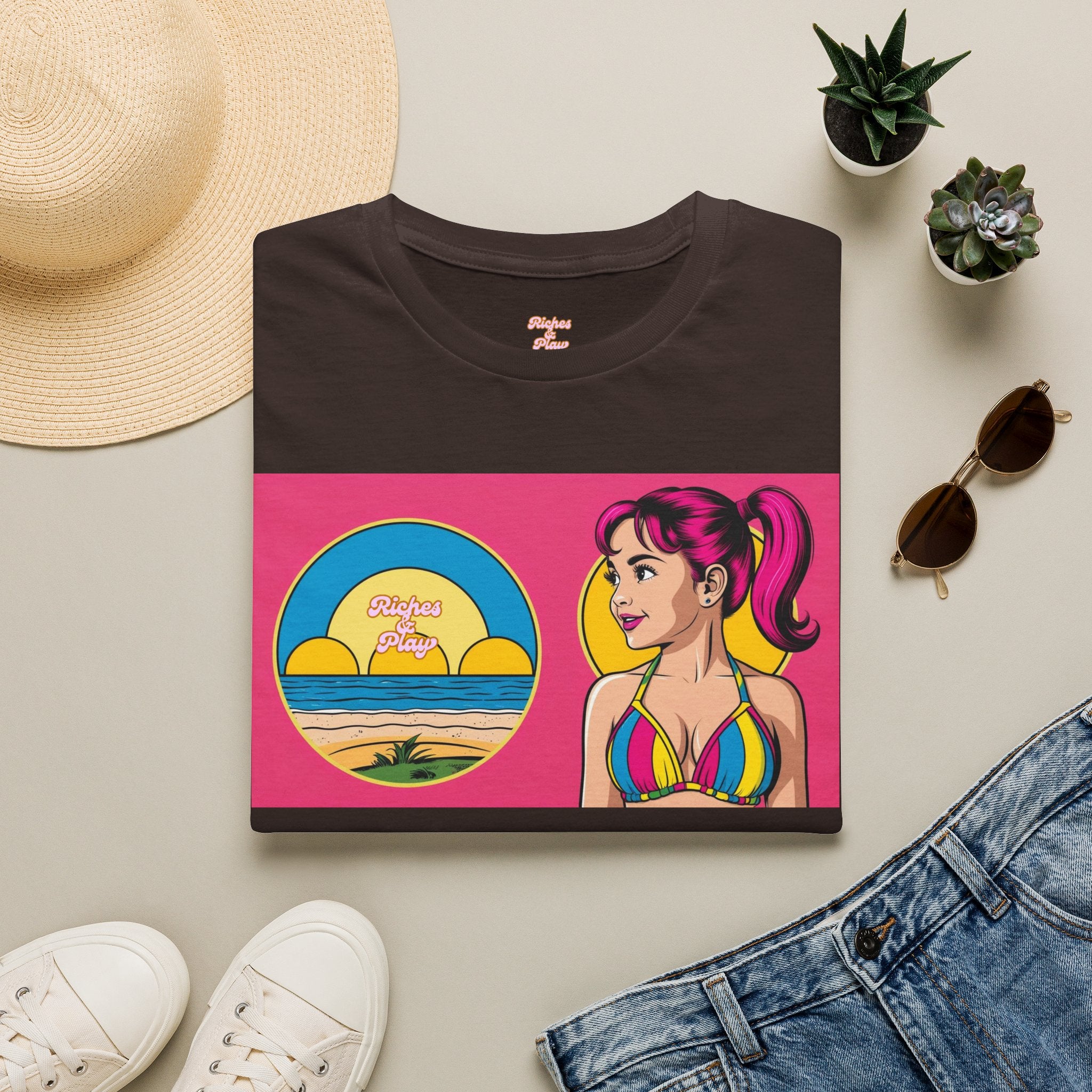 Beach Fun Artistic Vintage Graphic Tee | Core | Riches & Play