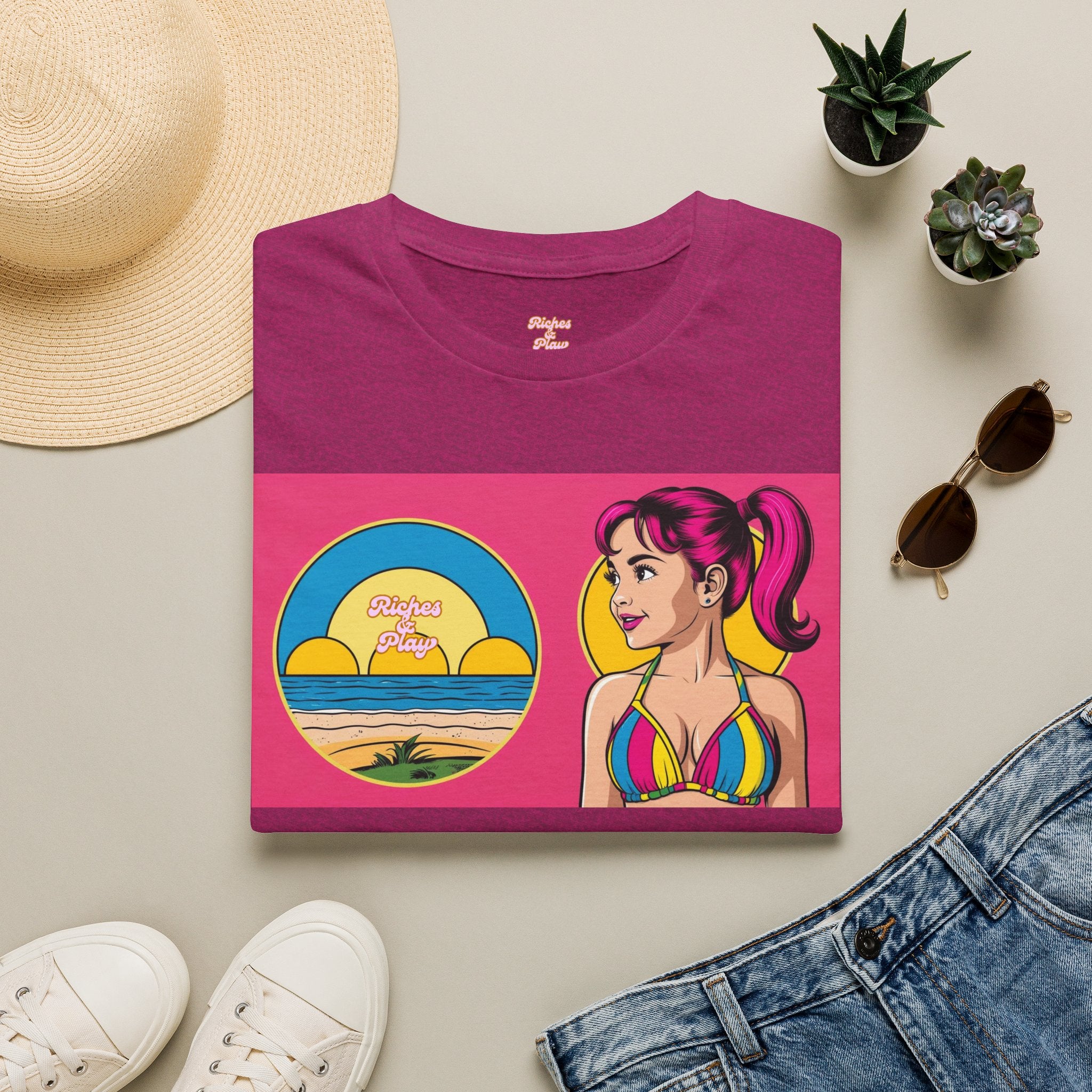 Beach Fun Artistic Vintage Graphic Tee | Core | Riches & Play