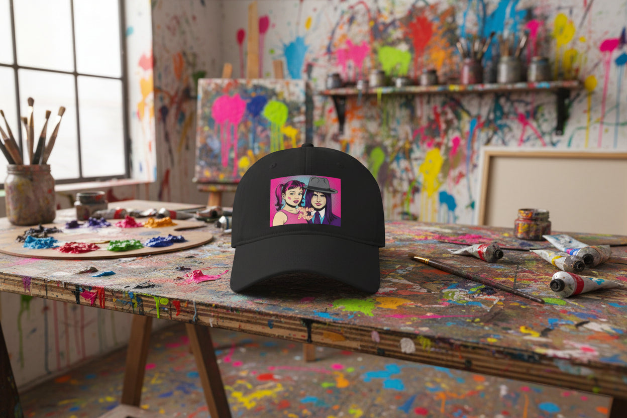 'Lovers in Art' Baseball Cap | Shh...It's Art Collection | Riches & Play