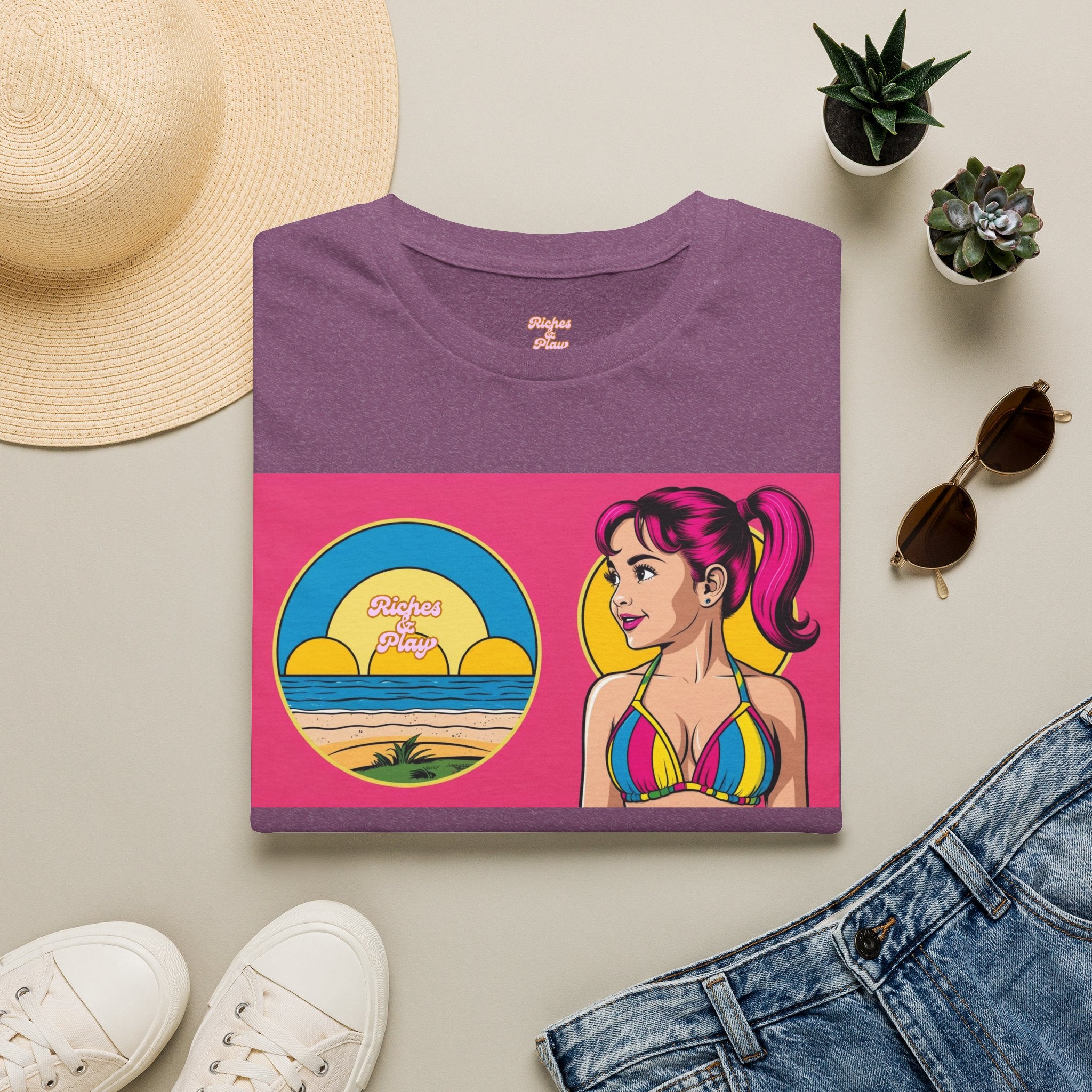 Beach Fun Artistic Vintage Graphic Tee | Core | Riches & Play