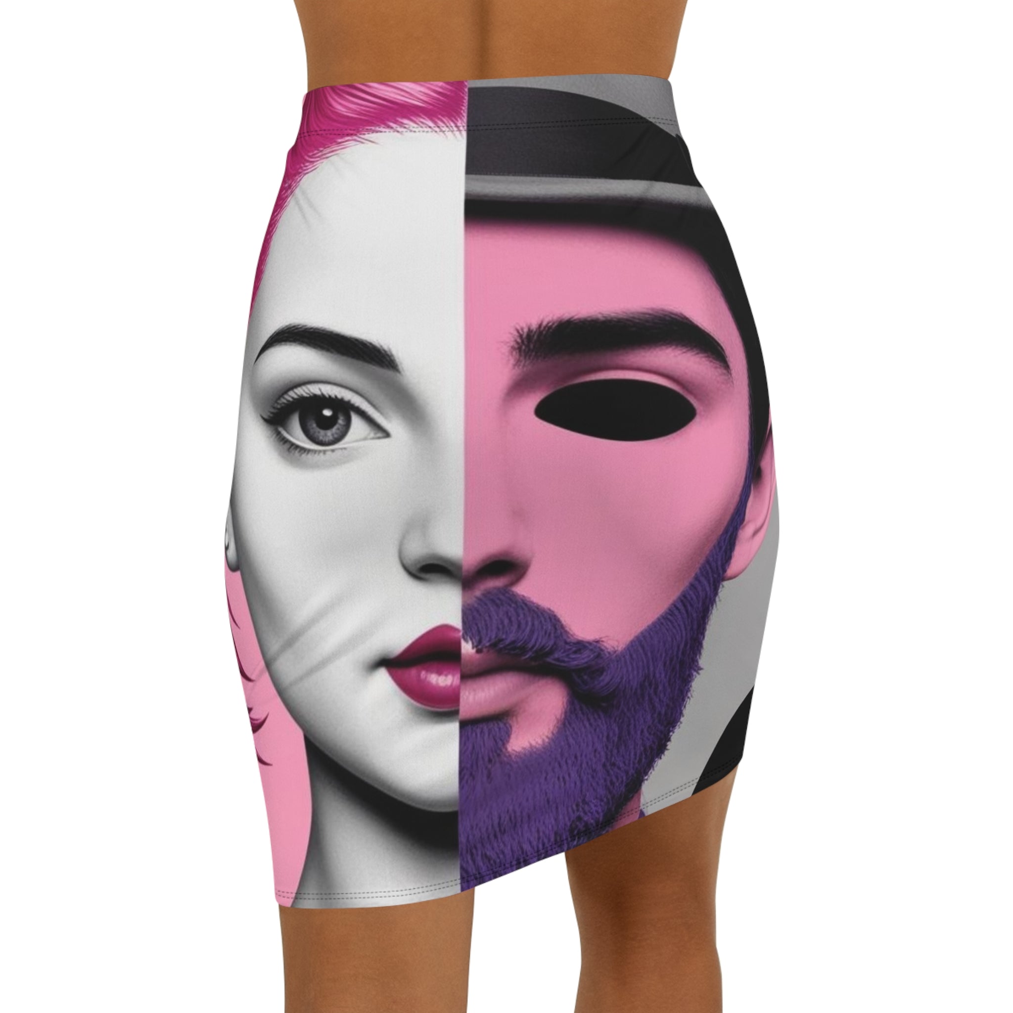 Art & Duality Pencil Skirt | Shh...It's Art Collection