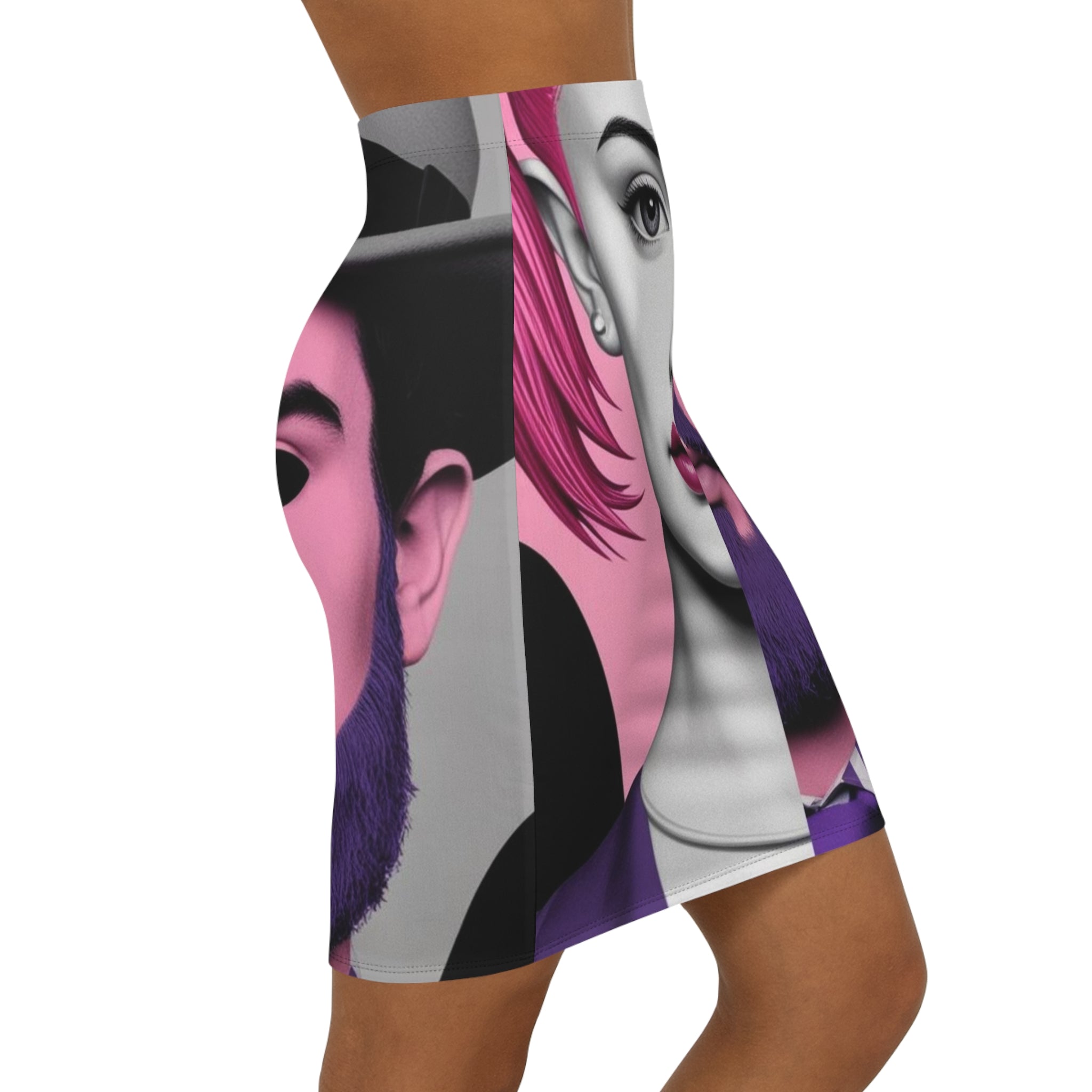 Art & Duality Pencil Skirt | Shh...It's Art Collection