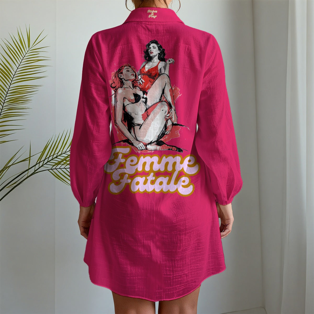 Private View – Oversized Long-Sleeve Button-Up.