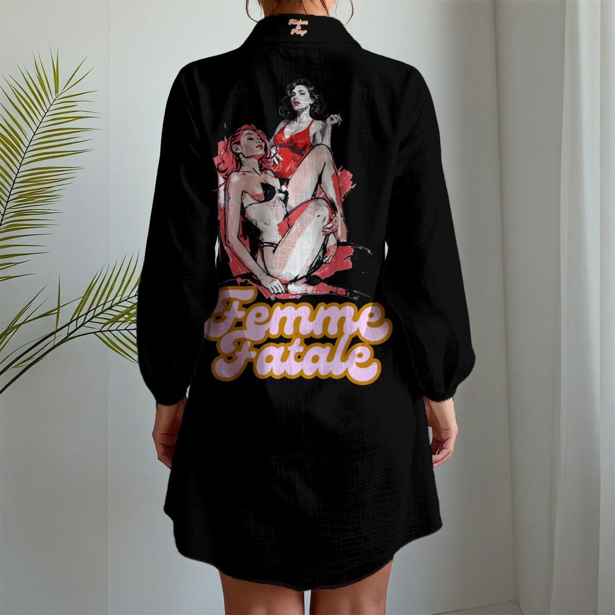 Private View – Oversized Long-Sleeve Button-Up.