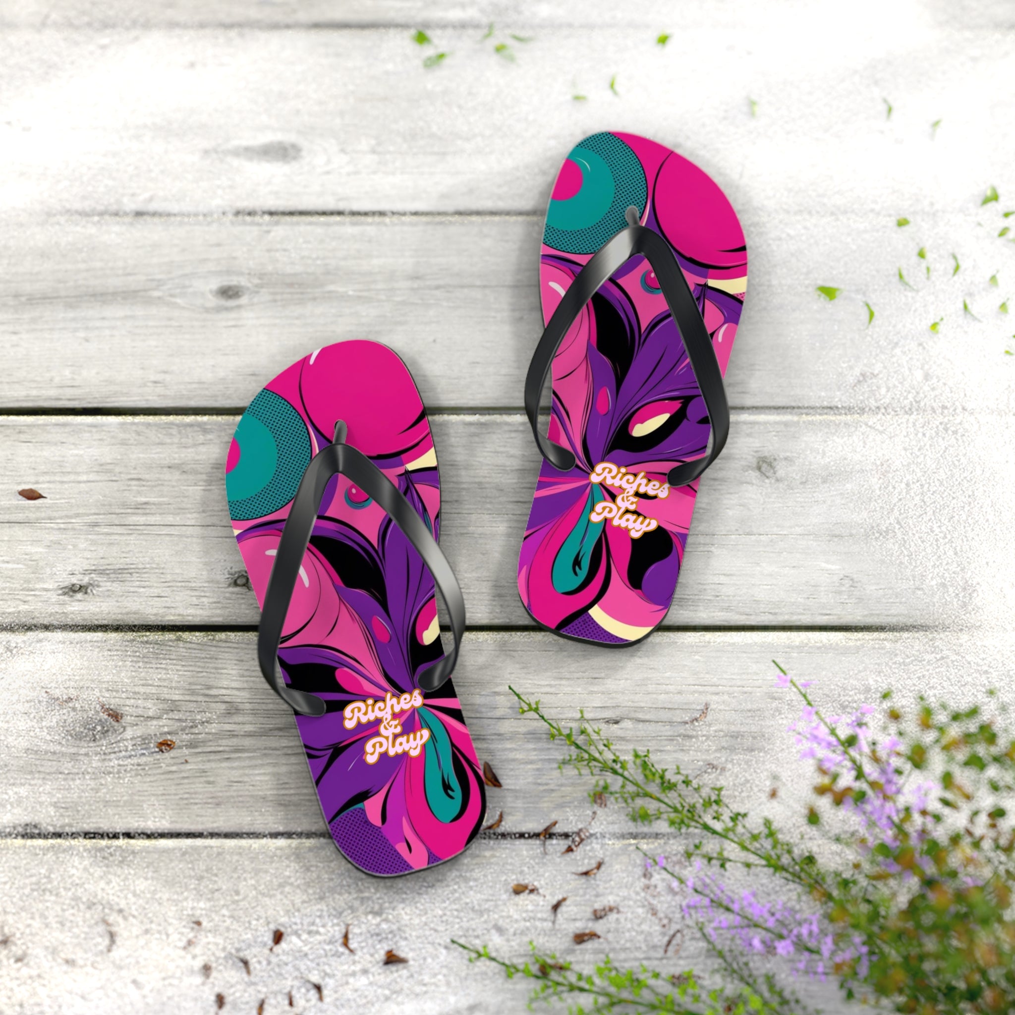 Artsy Flip Flops | Shh...It's Art | Riches & Play