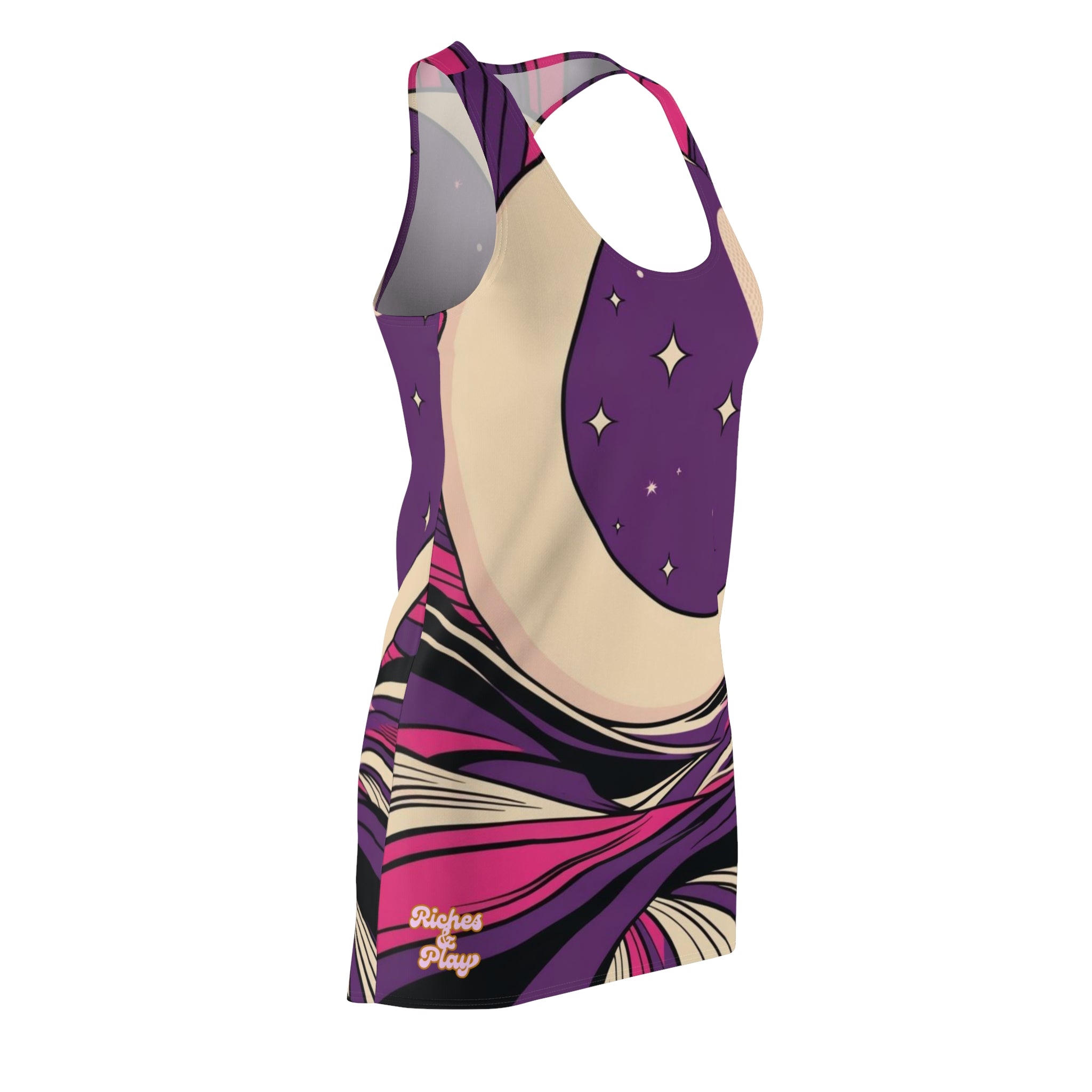 Purple Moonwave Racerback Dress — Shh...It's Art