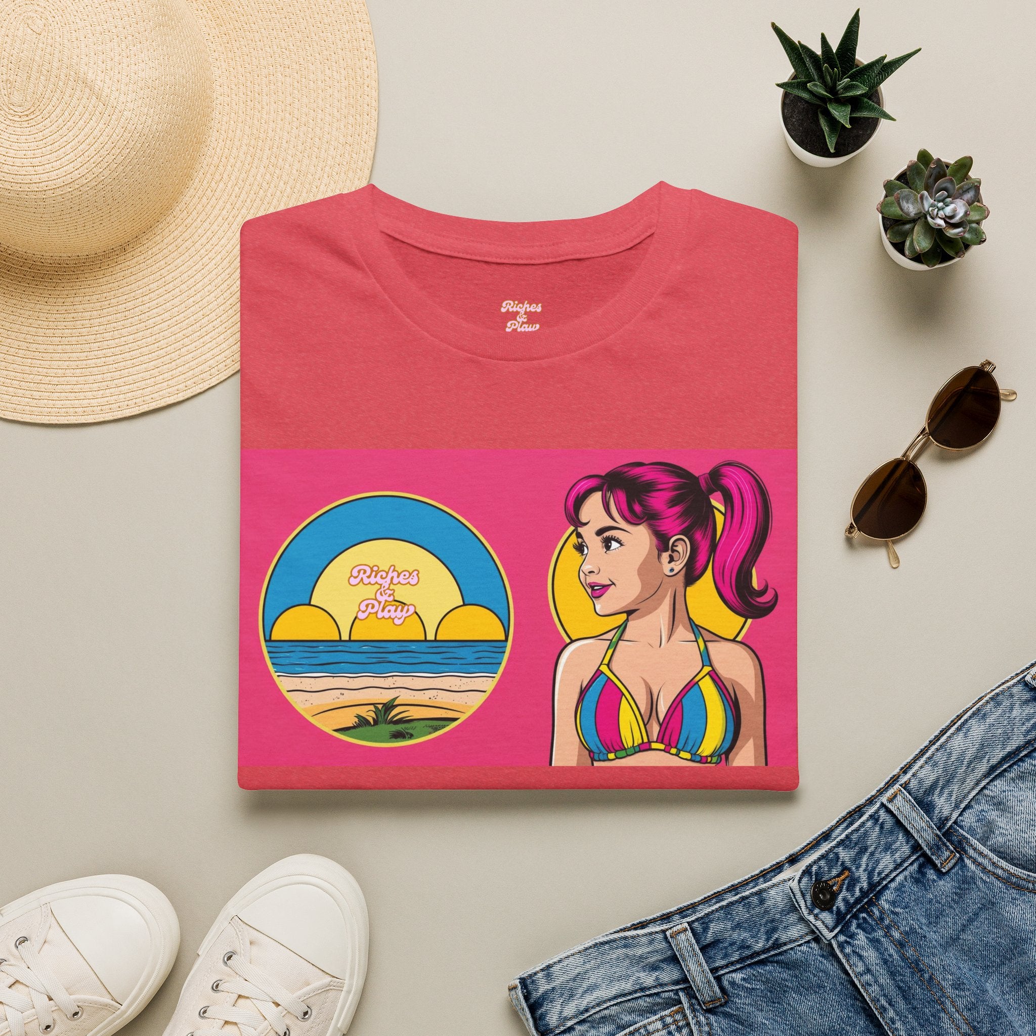 Beach Fun Artistic Vintage Graphic Tee | Core | Riches & Play
