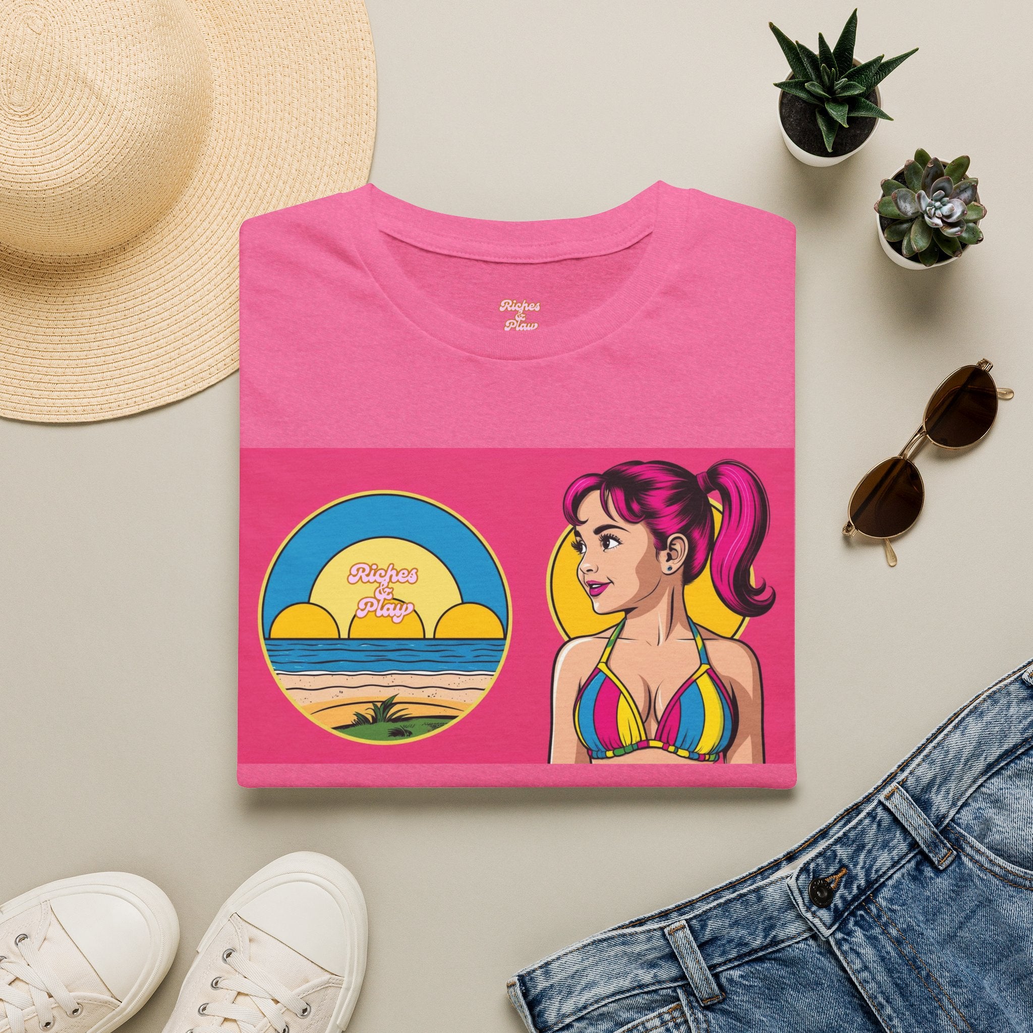 Beach Fun Artistic Vintage Graphic Tee | Core | Riches & Play