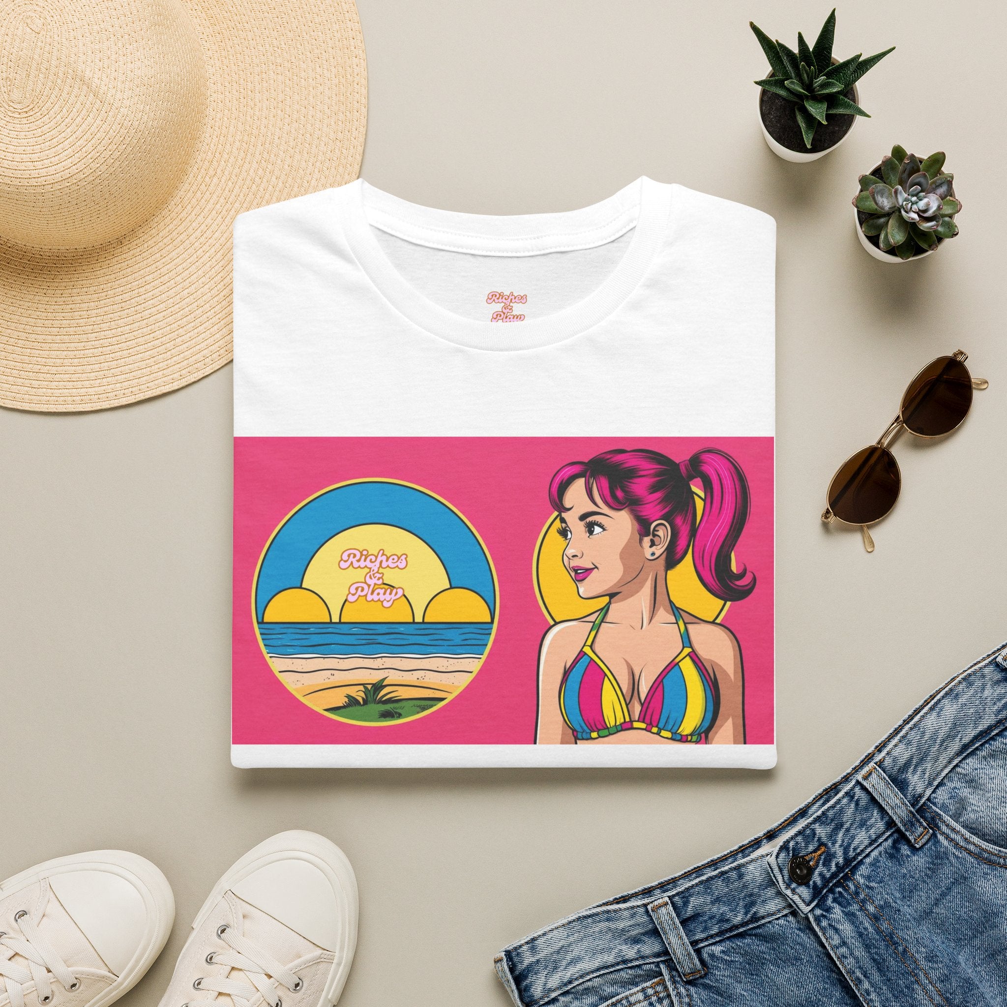 Beach Fun Artistic Vintage Graphic Tee | Core | Riches & Play
