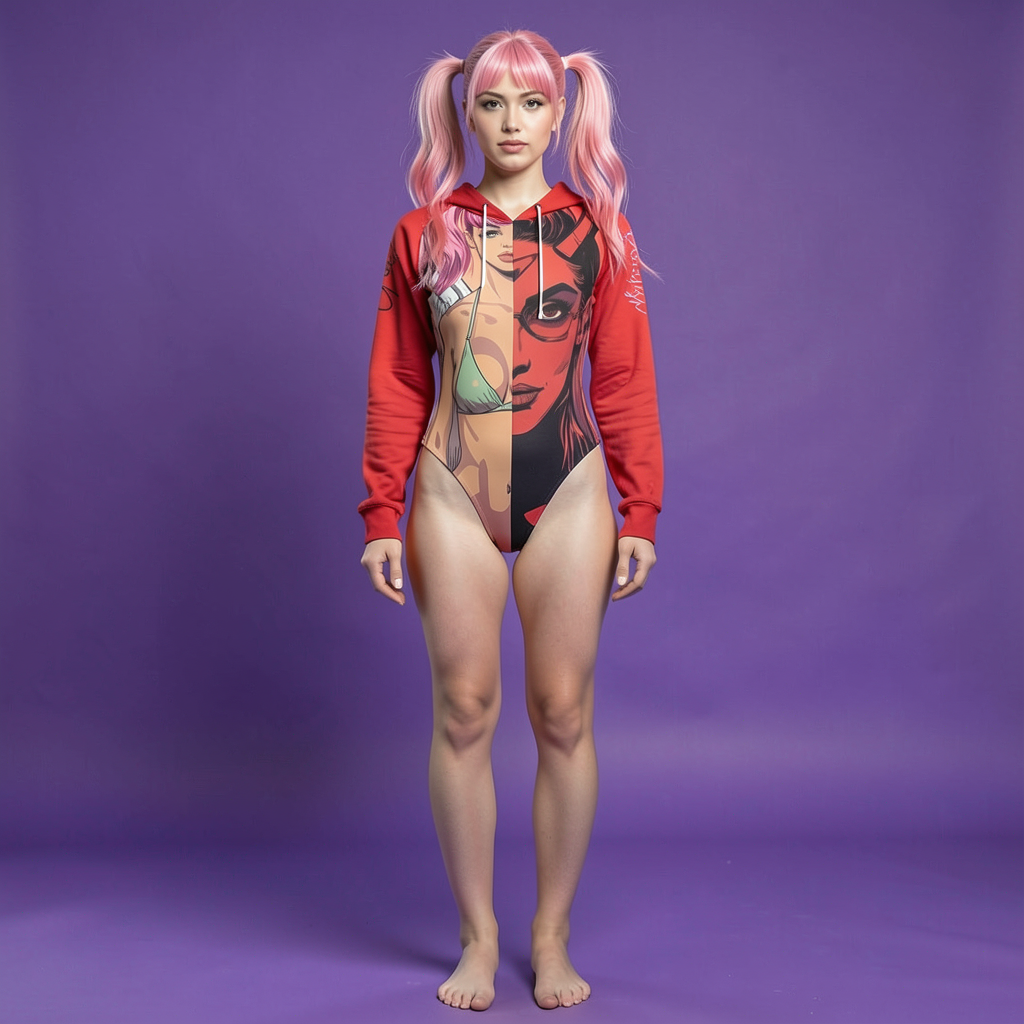 Devilish Angel Hooded Bodysuit