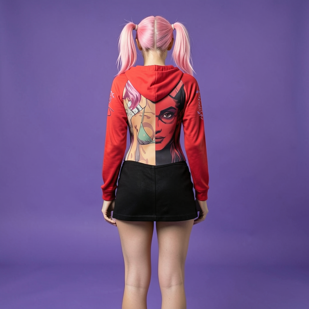Devilish Angel Hooded Bodysuit