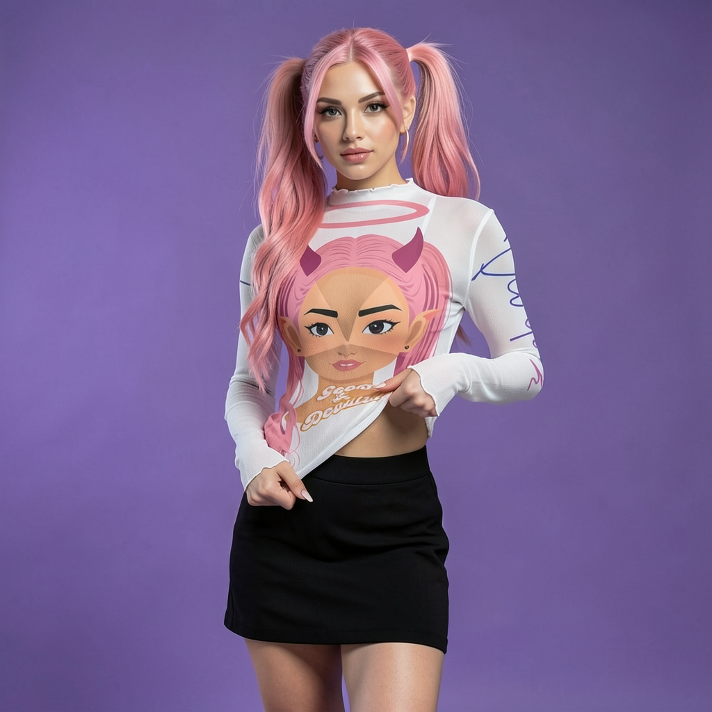 Devilish Angel Mesh T-Shirt