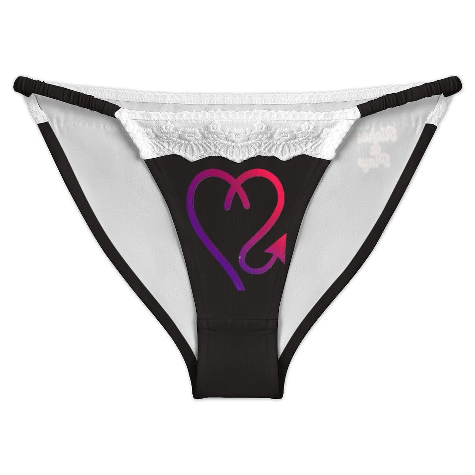 Good & Devilish lace trim sexy underwear