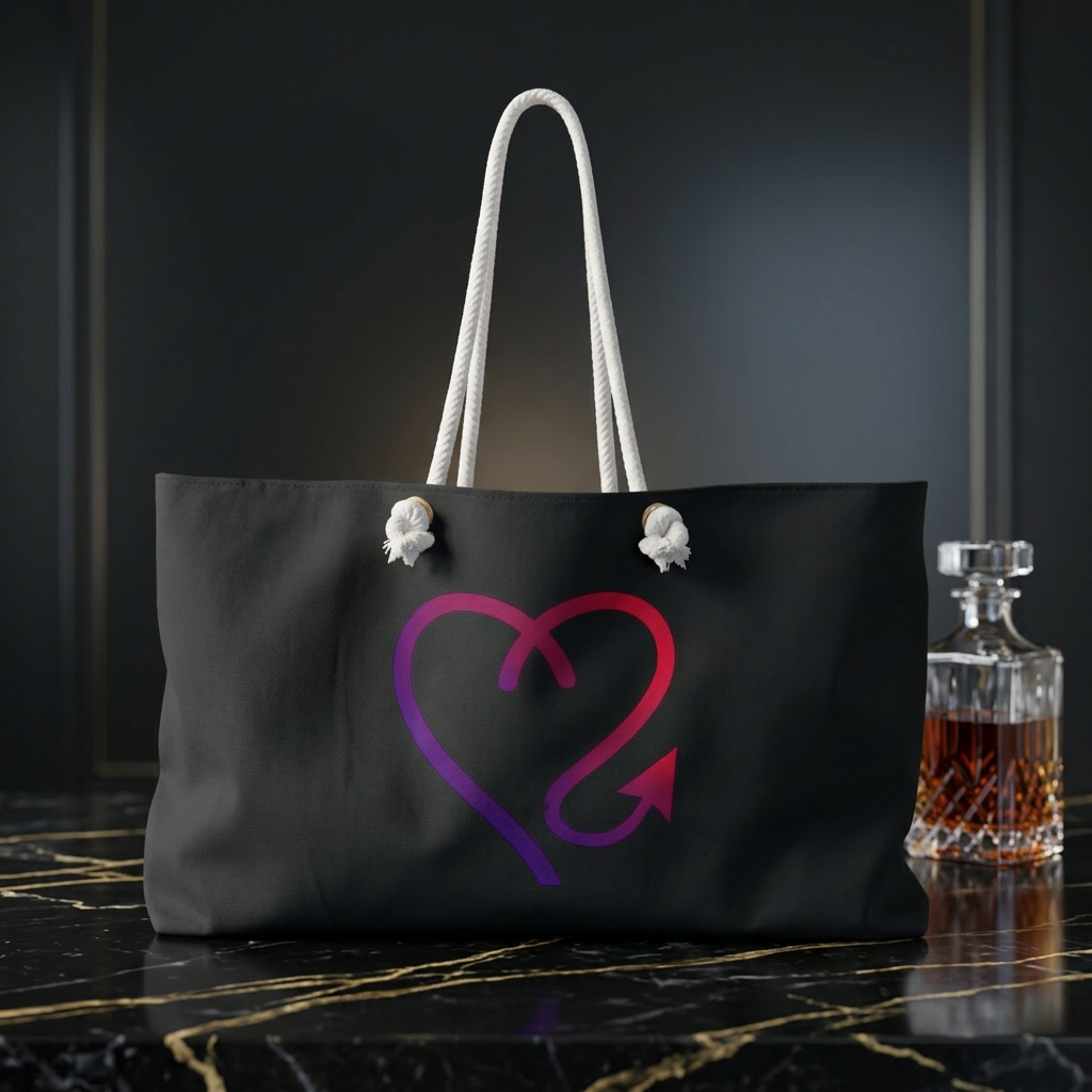 Good & Devilish Weekender Bag – Luxury Travel Tote | Riches & Play