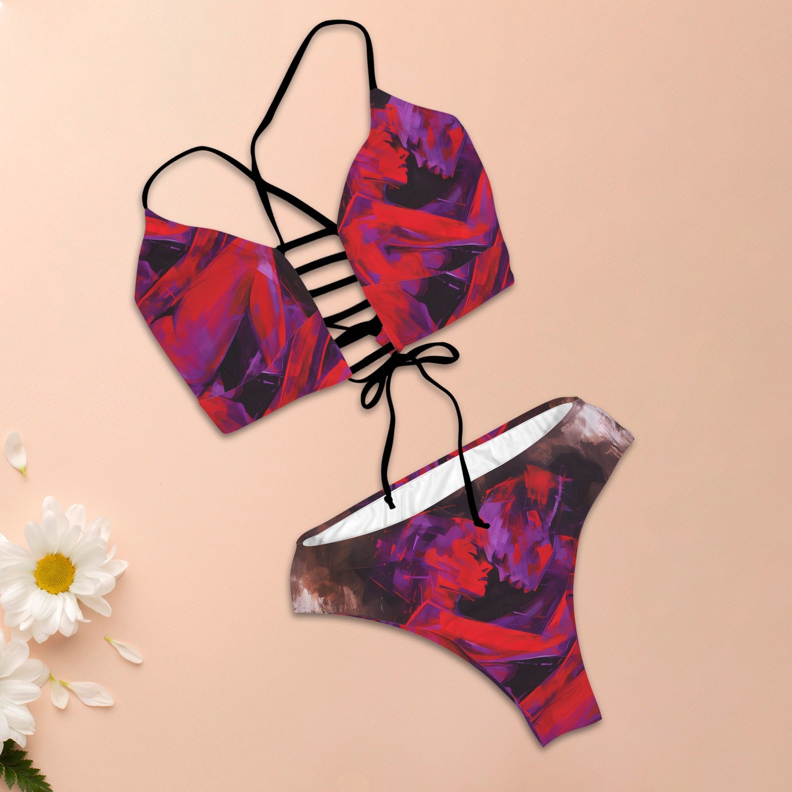 Lovers in Sinful Lust Tie Cutout Bikini