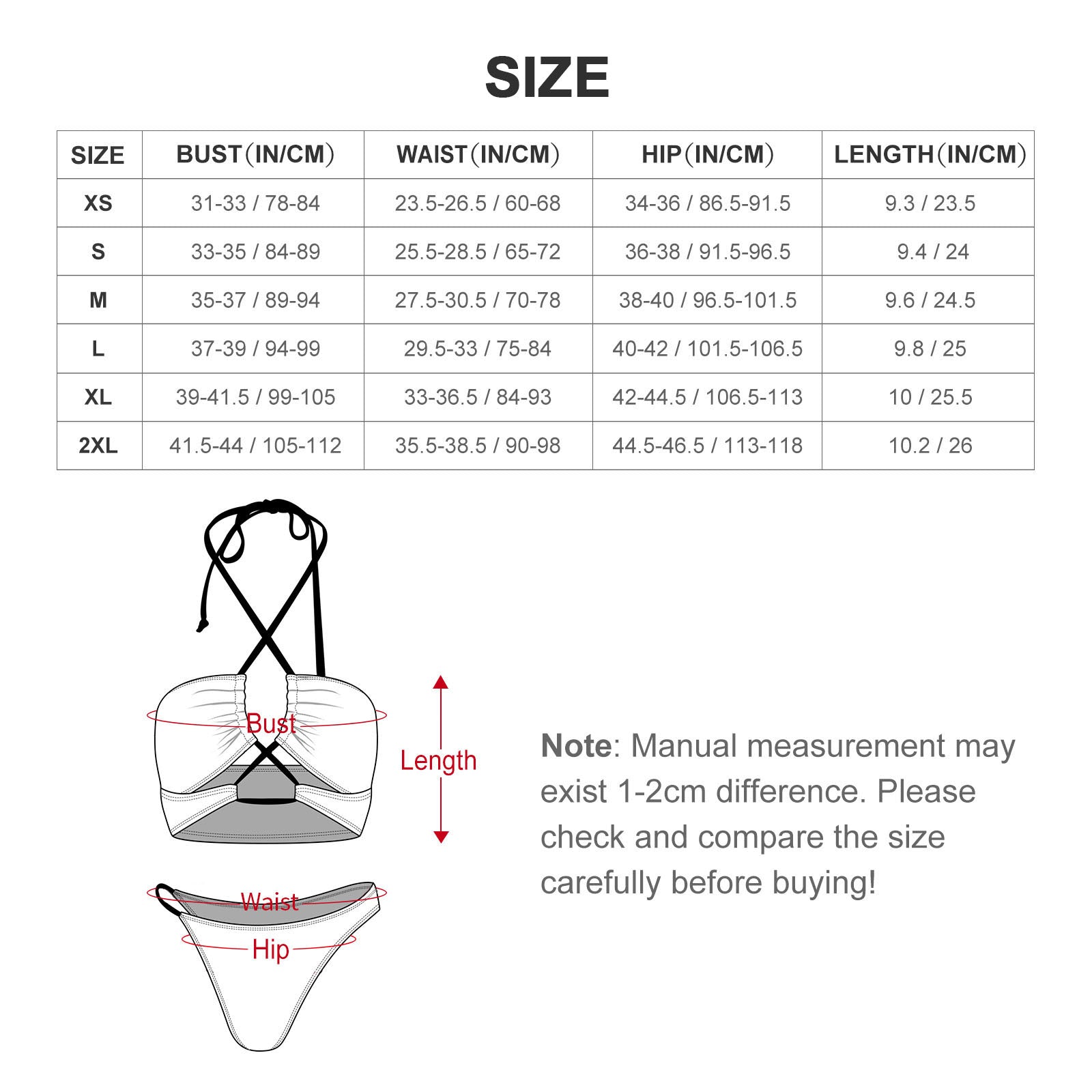 Phases of an orgasm criscross bikini