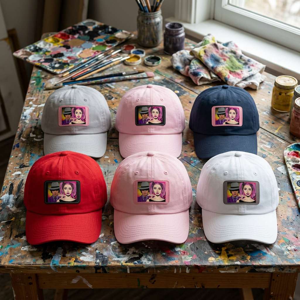 'Artistry' Leather Patch Hat | Shh...It's Art Collection | Riches & Play