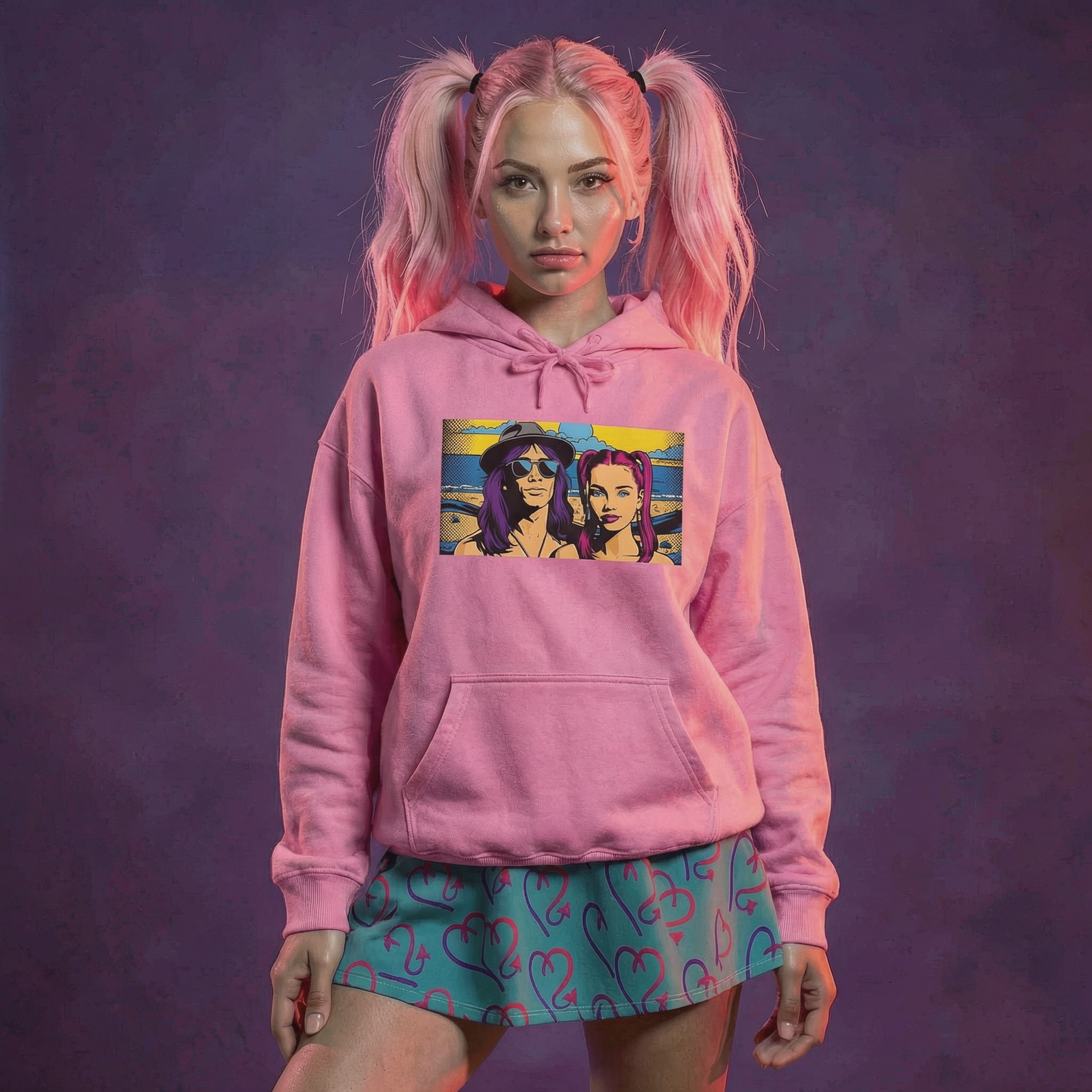 Lovers & Beach Hoodie | Shh...It's Art Collection | Riches & Play