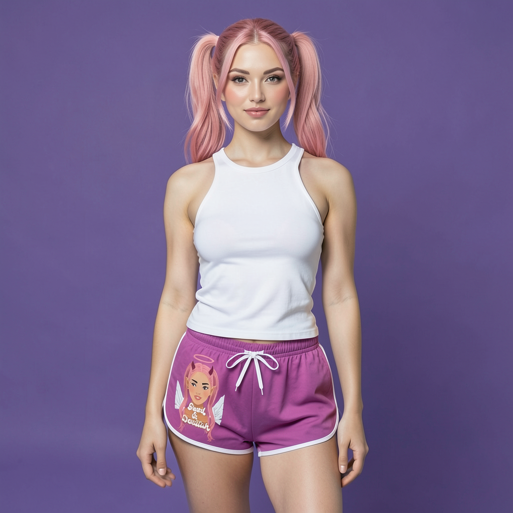 Relaxed 'Good & Devilish' Shorts | Riches & Play