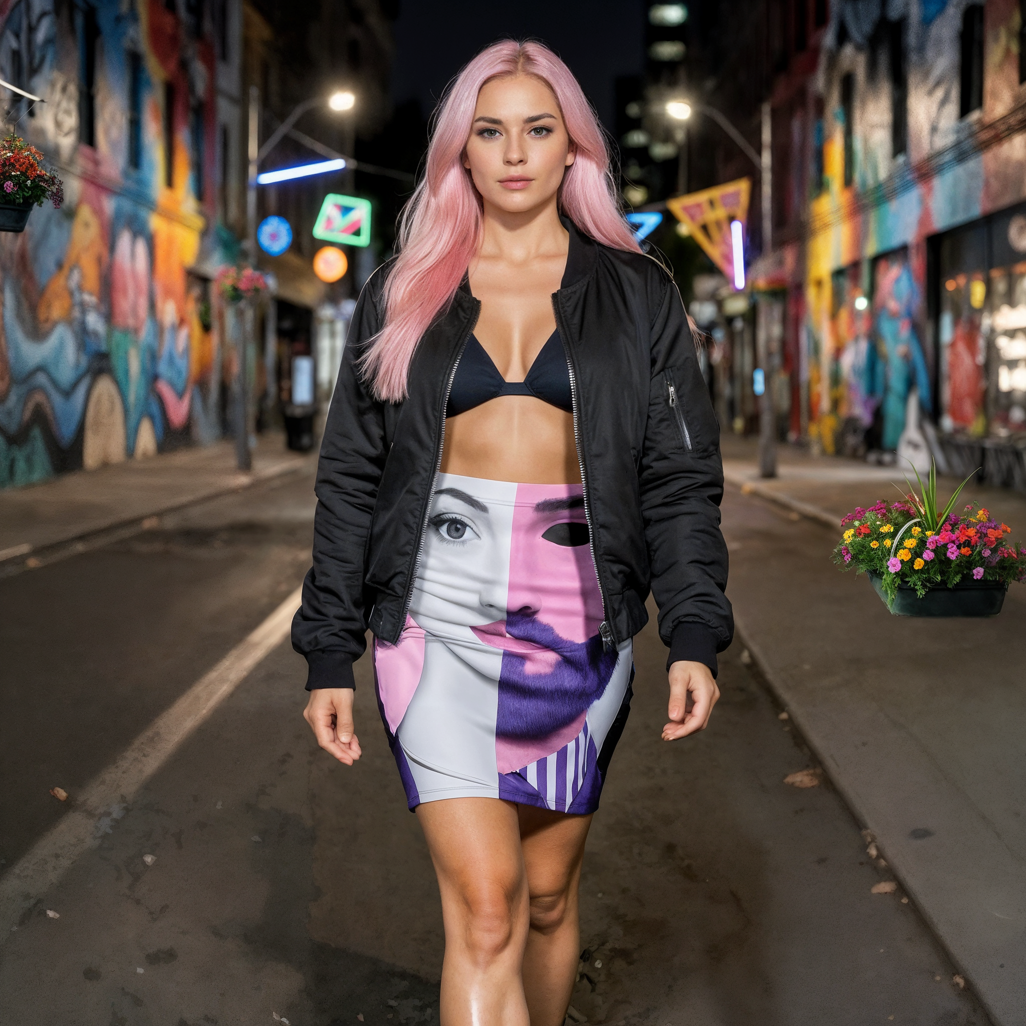 Art & Duality Pencil Skirt | Shh...It's Art Collection