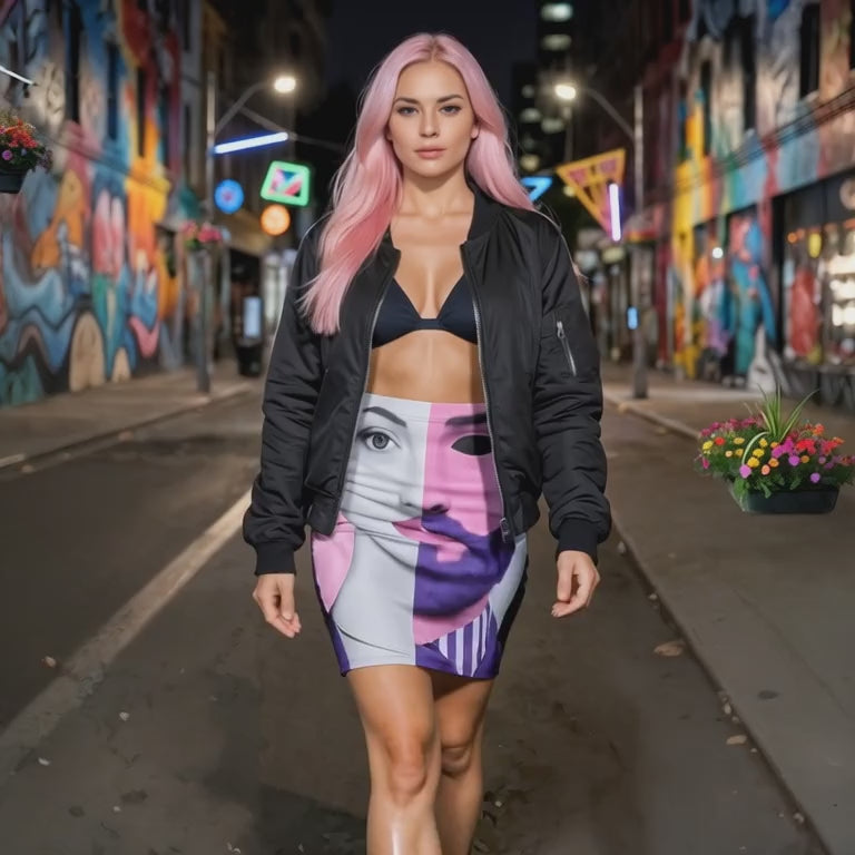 Art & Duality Pencil Skirt | Shh...It's Art Collection