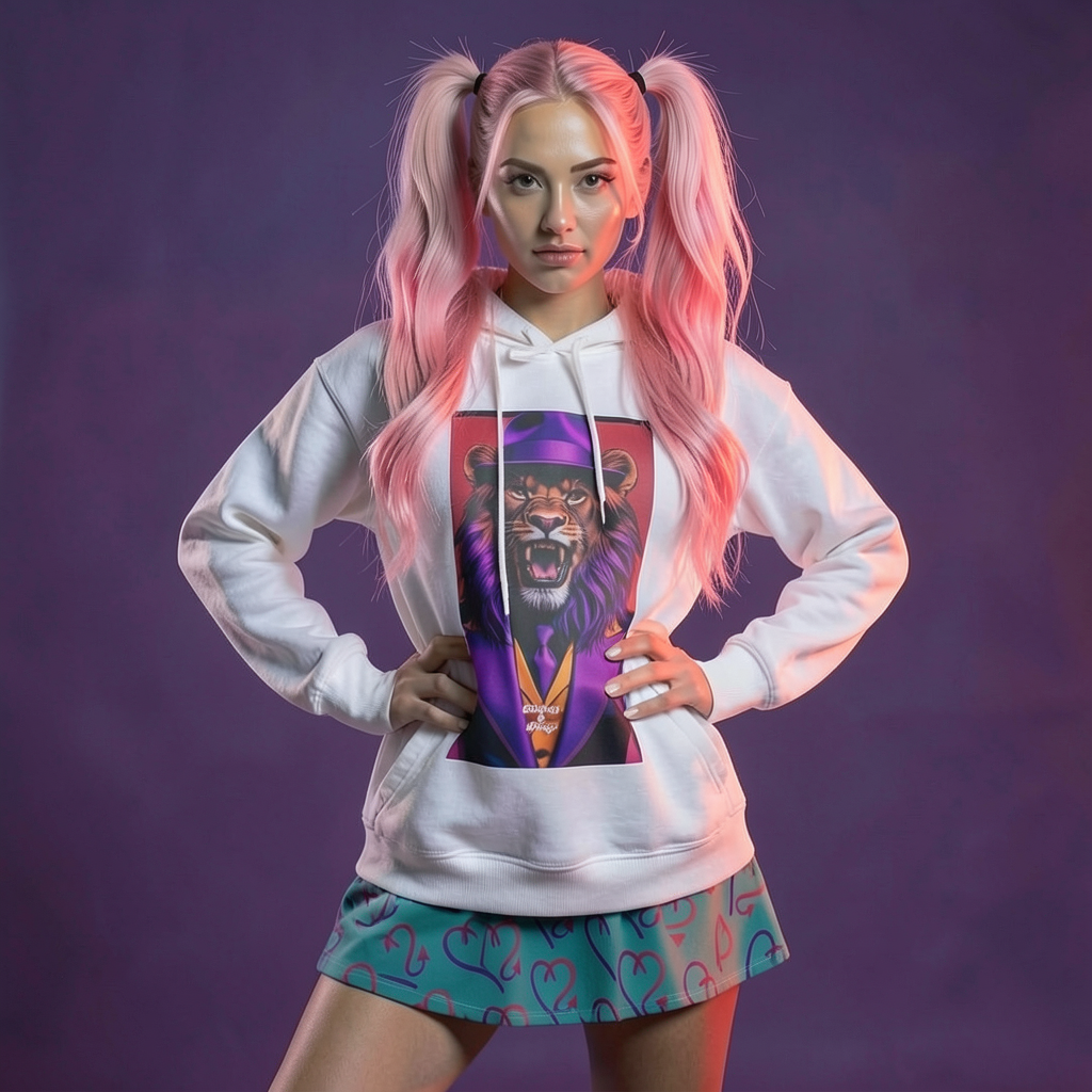 Lion Boss Artistic Hoodie | Shh...It's Art Collection | Riches & Play