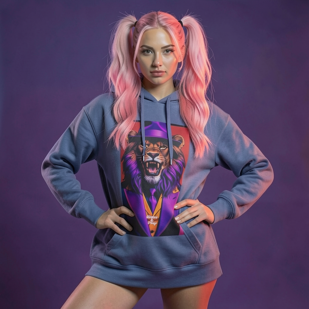 Lion Boss Artistic Hoodie | Shh...It's Art Collection | Riches & Play