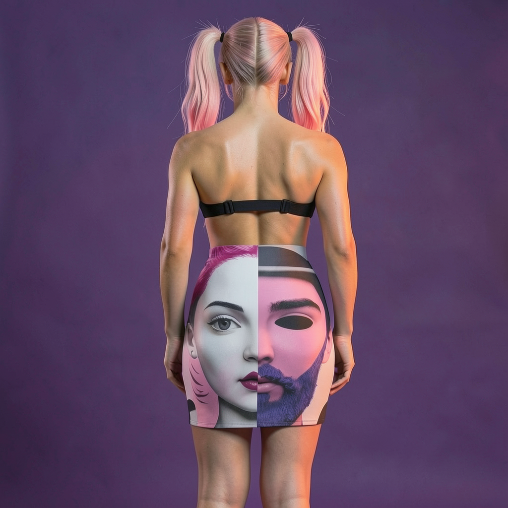 Art & Duality Pencil Skirt | Shh...It's Art Collection