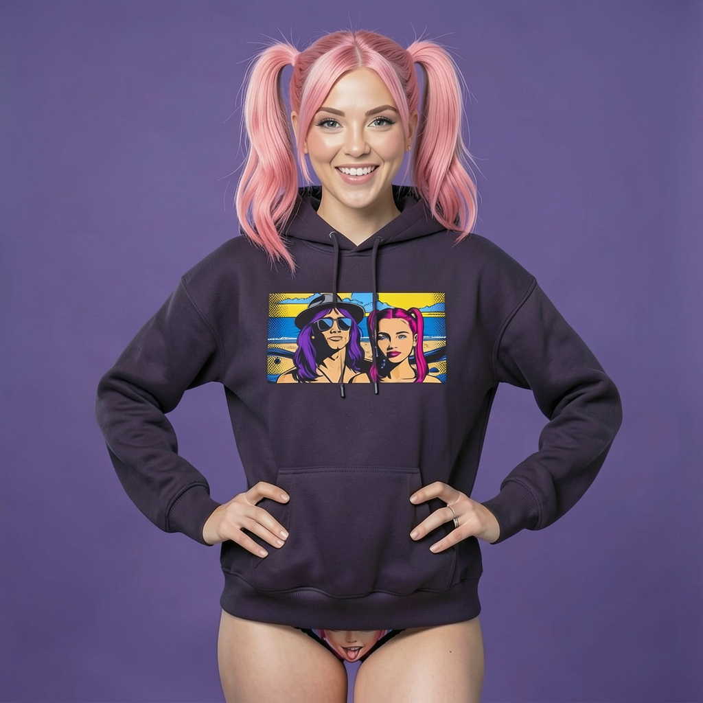 Lovers & Beach Hoodie | Shh...It's Art Collection | Riches & Play